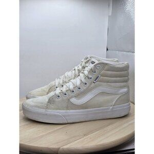 Vans Sk8 Hi Old Skool Womens Size 8.5 Cream White Athletic Shoes Sneakers 721356